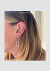 Diamond Hairpin Link Earrings