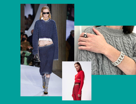 Cable Knits As Classic-Cool Bijoux