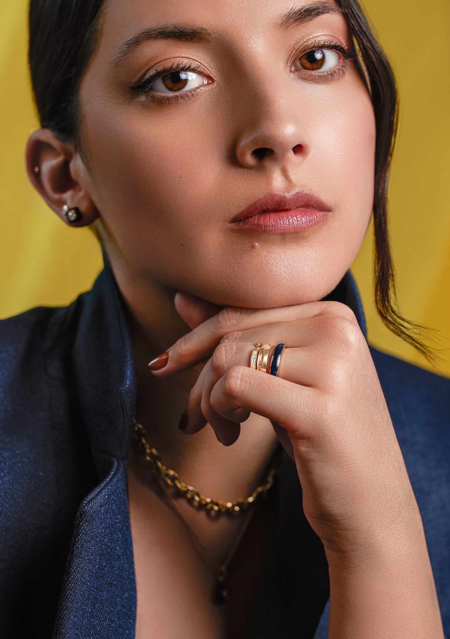 Iced Halo Stacking Ring Cast