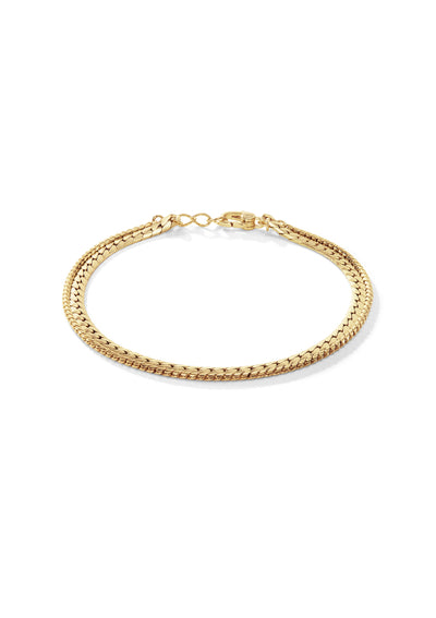 The Dual Chain Bracelet - Vermeil