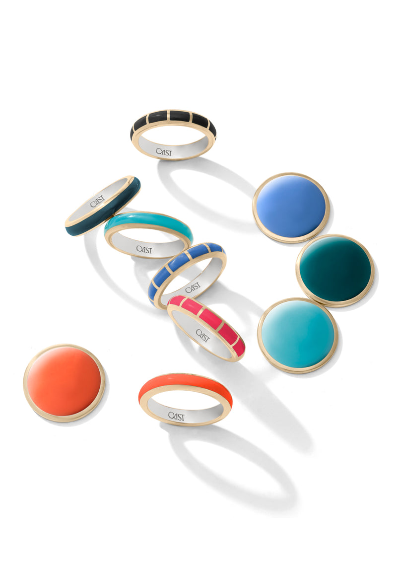 The Solid Halo Stacking Ring - Custom gallery image