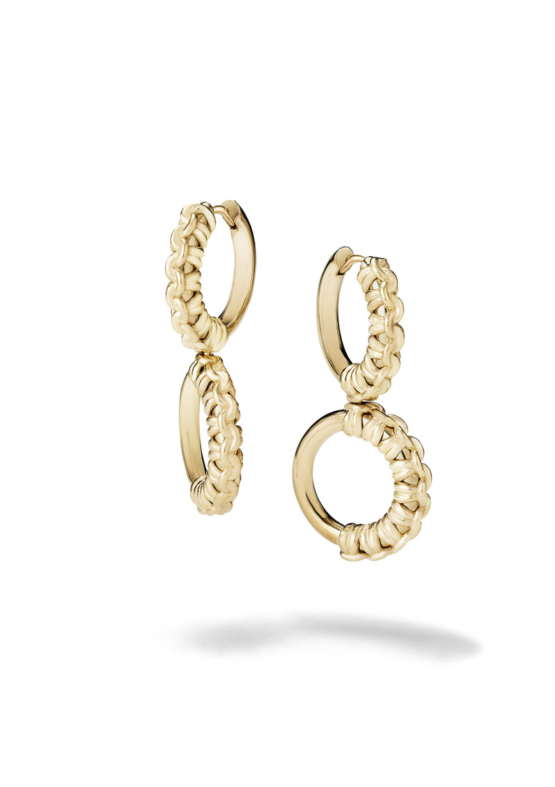 The Knot Drop Hoops gallery image