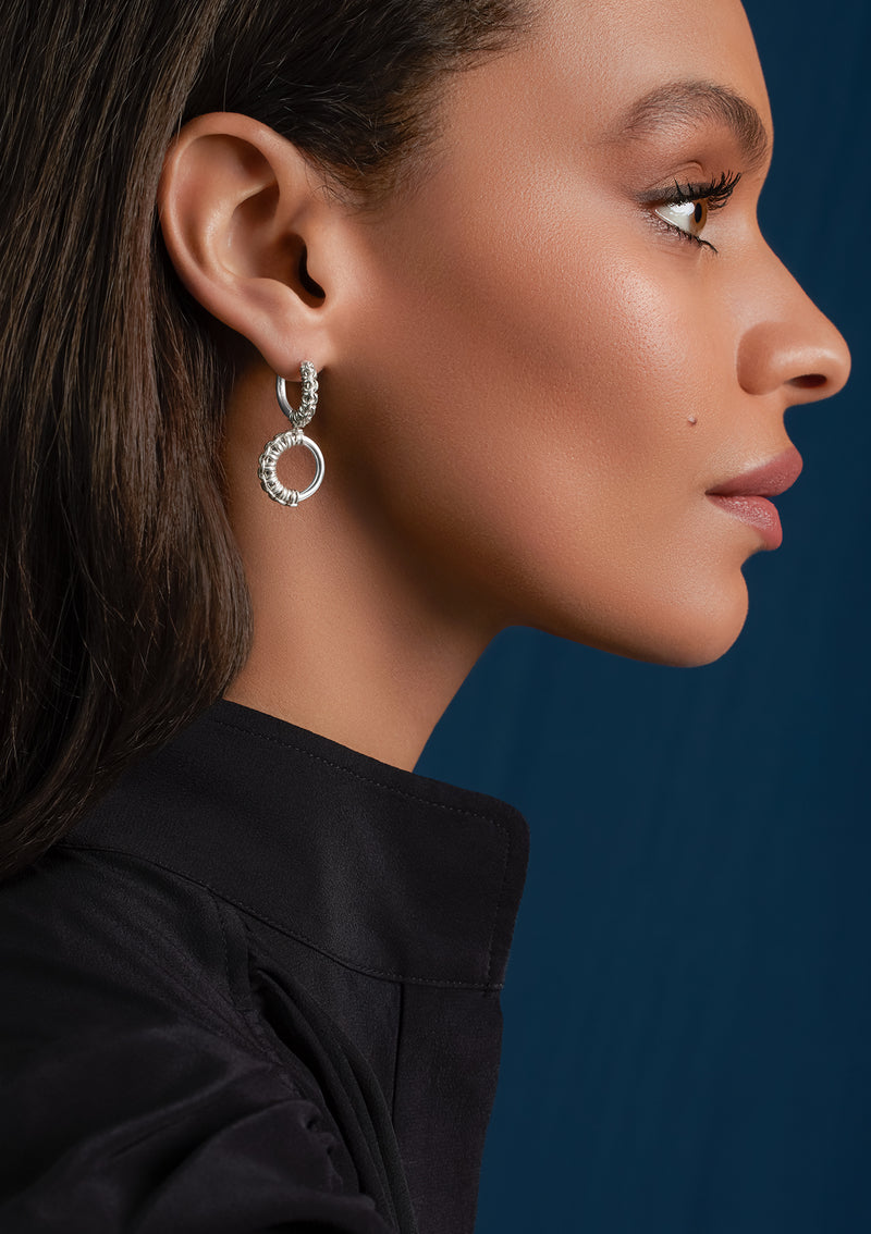 The Knot Drop Hoops gallery image