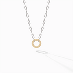 Mini Link Chain—Sterling Silver & 14k Gold