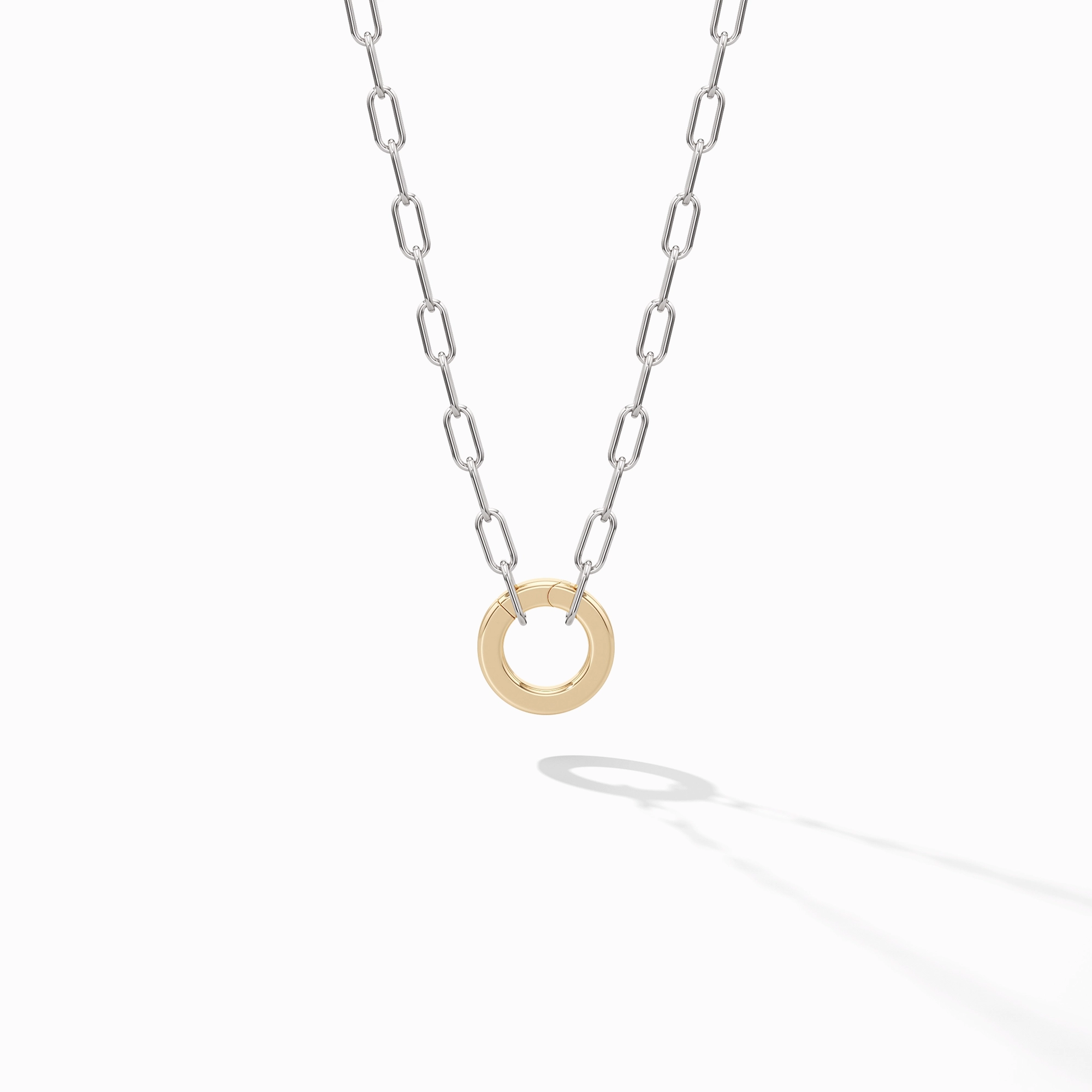 Mini Link Chain—Sterling Silver & 14k Gold