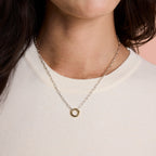 Mini Link Chain—Sterling Silver & 14k Gold