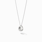 Mini Fluid Pendant Necklace—Sterling Silver