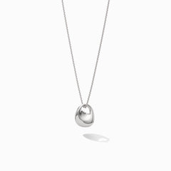 Mini Fluid Pendant Necklace—Sterling Silver