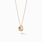 Mini Fluid Pendant Necklace—14k Gold
