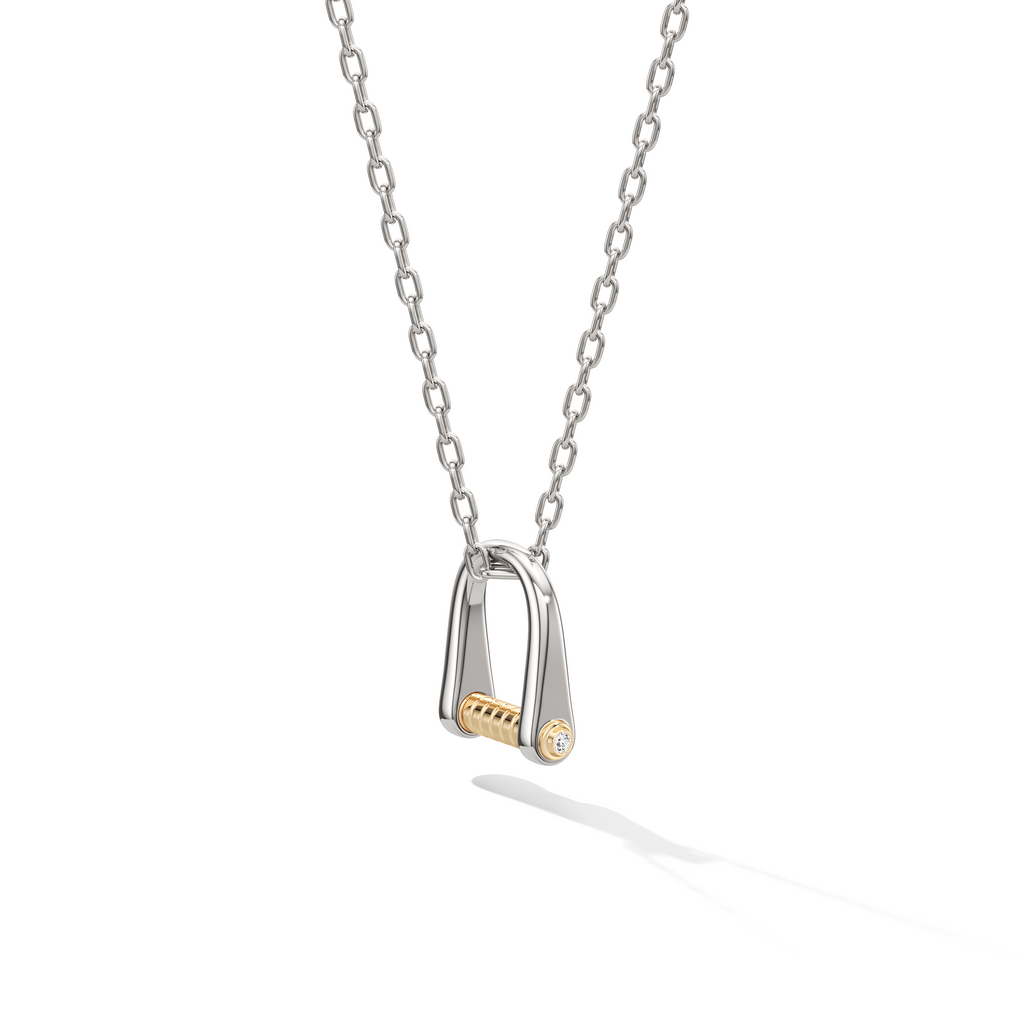 Code Pendant Necklace—Silver