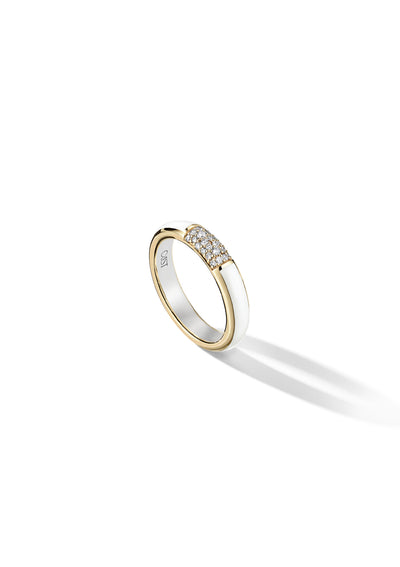 Iced Halo Stacking Ring - Lab Grown Diamonds
