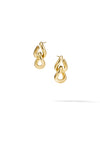 The Curbed Link Earrings - Vermeil