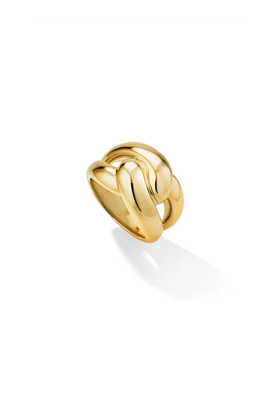 The Curbed Knot Ring - Vermeil