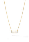 Iced Hairpin Link Necklace - Vermeil