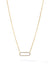 Iced Hairpin Link Necklace - Vermeil