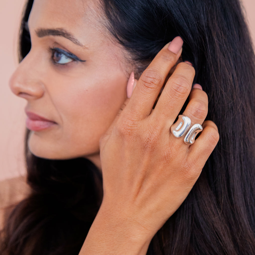 Fluid Ring—Sterling Silver