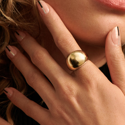 Gold Play Dome Ring