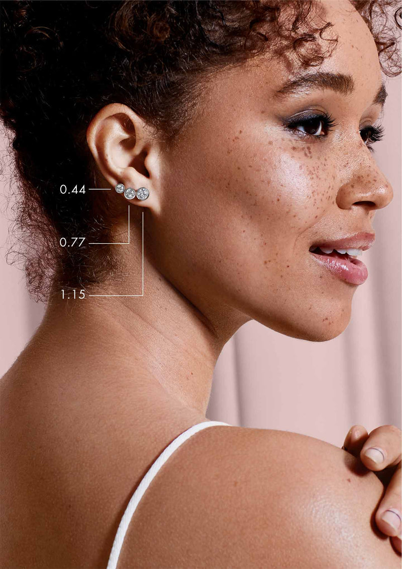 The Major Naked Diamond Earrings gallery image