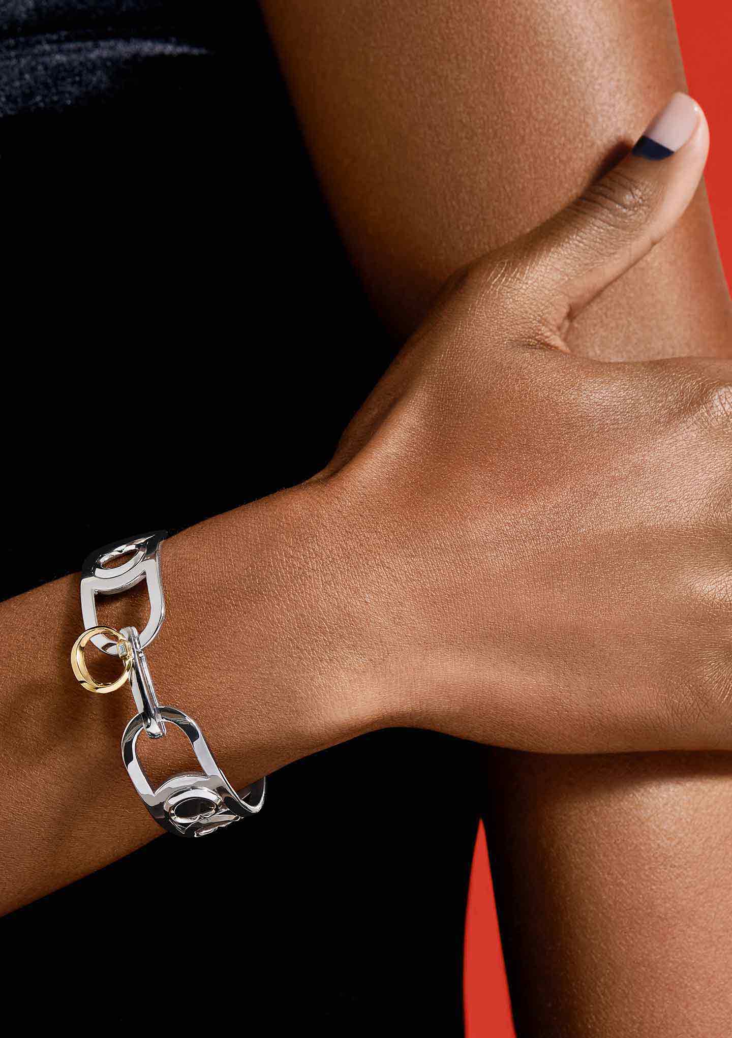 Silver woman bracelet