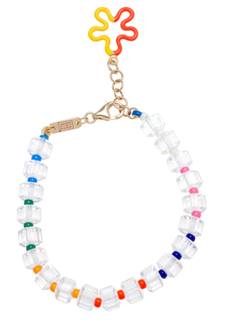 B Multicolor Beaded Bracelet