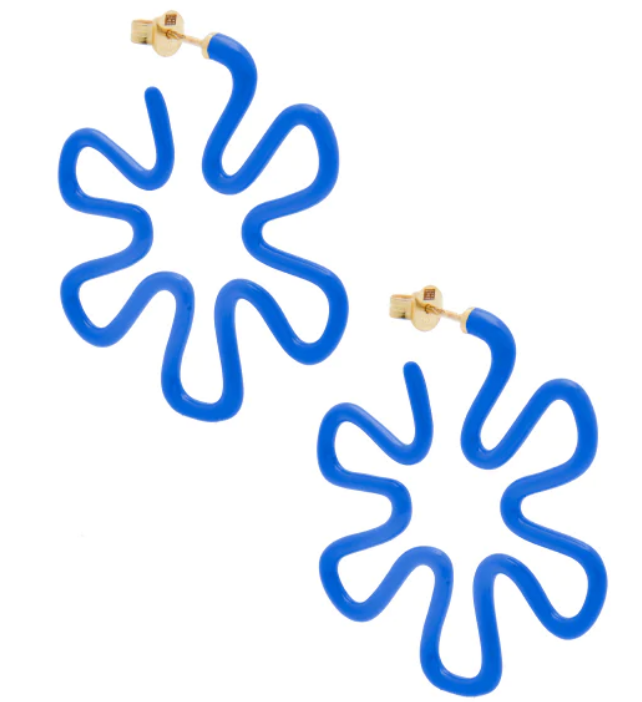 B Blue Earrings gallery image